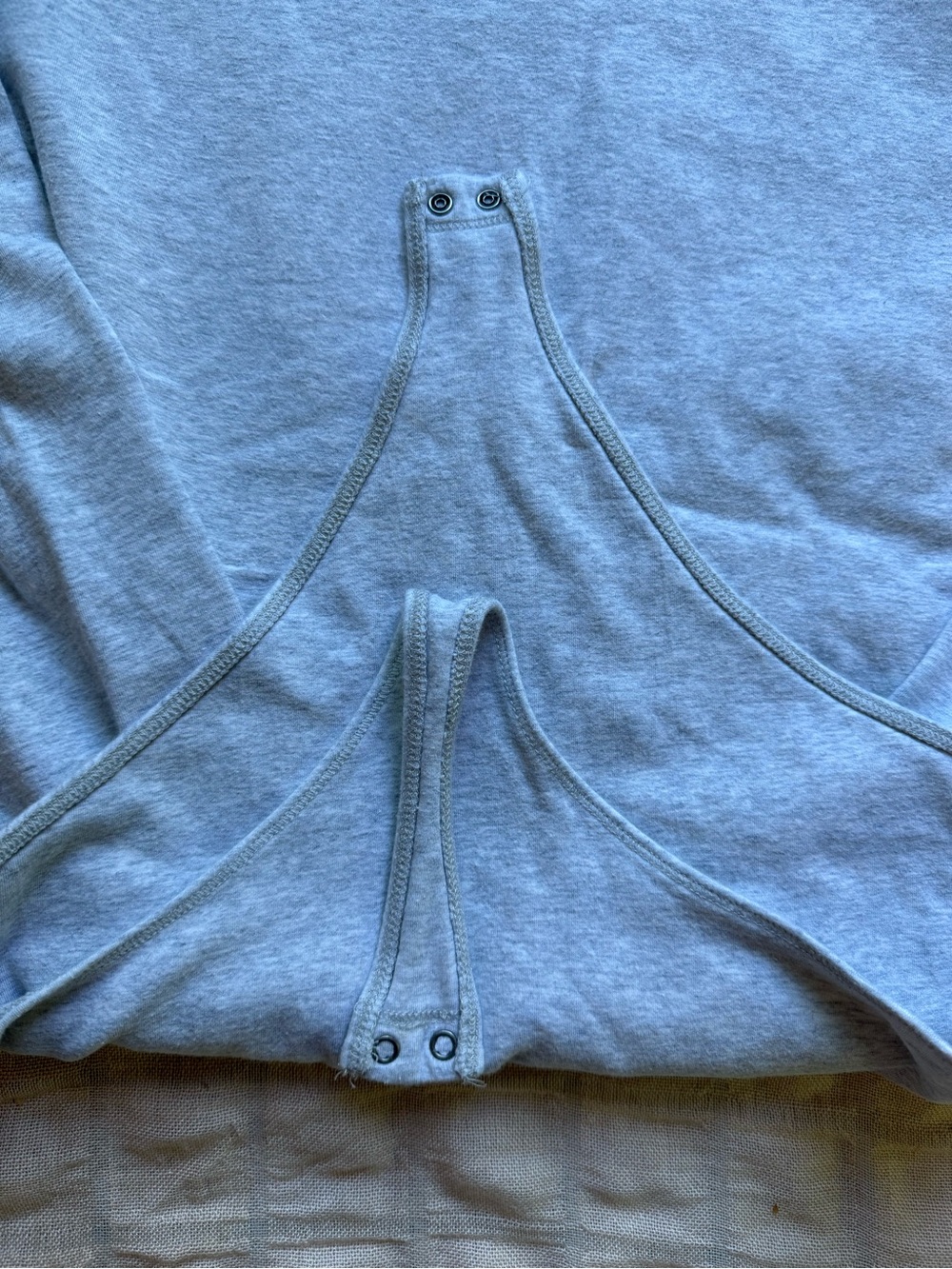 Abercrombie & Fitch Light Heather Gray Bodysuit Slimming - Picture 3 of 3